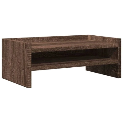 Image of vidaXL Monitor Stand Brown Oak 42x24x16 cm Engineered Wood