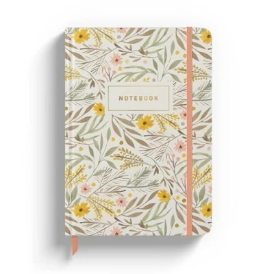 Image of Rileys &amp; Co Lined Notebook For Work and School A5 8&quot; x 6&quot; (20 15 cm) Compact Women 240 Pages Hardcover Journal Business, College, (Floral)