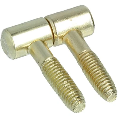 Image of 10x Screwless Brass Male &amp; Female Lift Off Hinges