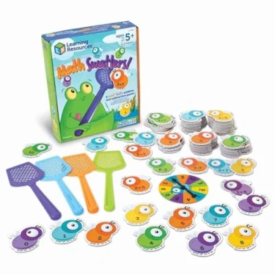 Image of Learning Resources LER3058 Mathswatters, Addition &amp; Subtraction Kids, Educational Games, Preschool Maths, Montessori, 99 Pieces, Age 5+, Multi, Mittel