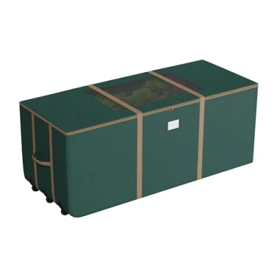 Image of Elf Stor Rolling Duffle Christmas Tree Storage Bag Dark Green