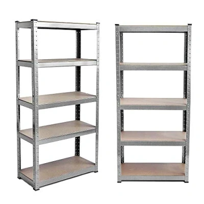 Image of EFAN 5 Tier Garage Shelving Unit 150 x 70 30cm, Heavy Duty Metal Racking Boltless Shelves, 875kg Capacity / 175KG Per Shelf, Galvanised Year Warranty