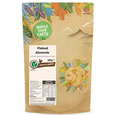 Image of Wholefood Earth Flaked Almonds 250 g GMO Free High Fibre Source of Protein