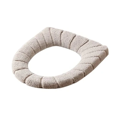 Image of DRYIC Toilet Seat Cushion,Toilets Mats Warm Toilets Universal Pads Stretchable Warmer Cover Cushion