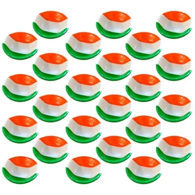 Image of Lizzy 6 x Irish Flag Paper Bowl St Patricks Day Party Tableware Decorations Pack Ireland Themed Bowls Saint Paddy&#039;s Theme Birthday Supplies (4)