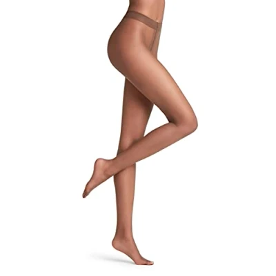 Image of FALKE Women&#039;s Shelina 12 DEN W TI Ultra Sheer Plain 1 Pair Tights, Brown (Coffee 5309), M