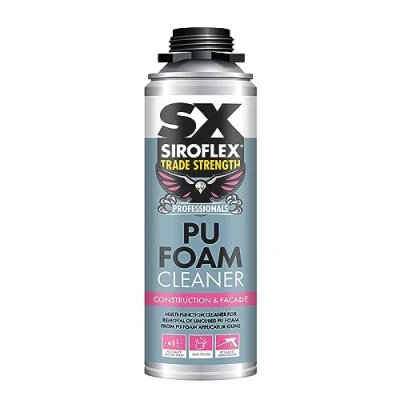 Image of SX Trade Strength PU Gun Grade Foam Cleaner Easy Removal, Designed to Digest &amp; Remove Uncured Foams 500 ml