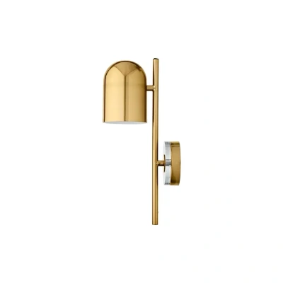 Image of AYTM Luceo wall light, gold, with plug