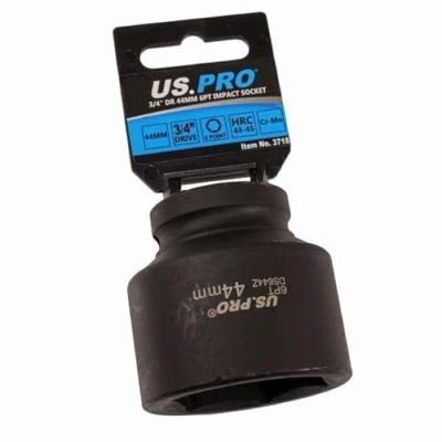 Image of US PRO Tools Single 3/4&quot; DR 44mm 6 Point Impact Socket 3718