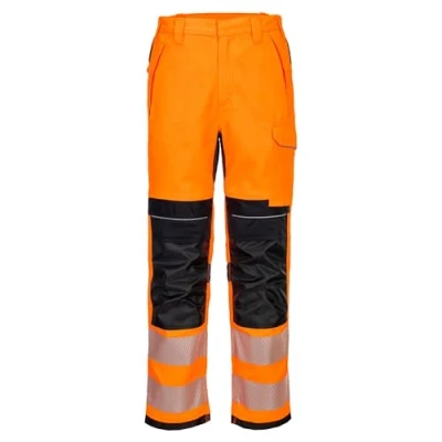 Image of Portwest PW3 FR HVO Work Trousers Orange/Black 28
