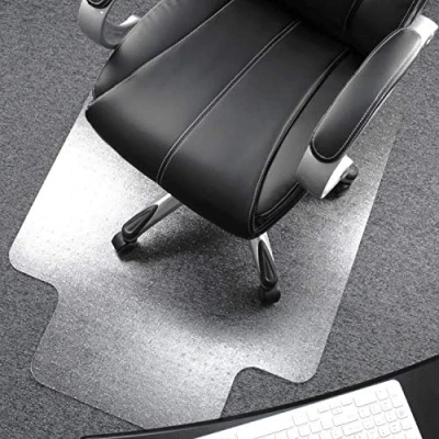Image of Floortex Chair Mat with Lip for Carpets Polycarbonate Clear