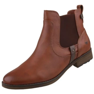 Image of Mustang Women&#039;s 1265 522 Chelsea Boot, Cognac, 6 UK