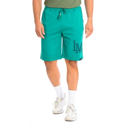 Image of La Martina TMB305 JS329 Mens sports shorts Green Cotton Size 2XL