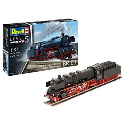 Image of Revell 02166 Standard express locomotive 03 class with tender 1:87 Scale Unbuilt/Unpainted Plastic Model Kit