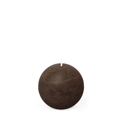 Image of Spaas Rustic Ball Candle 80 mm 24h, dark brown