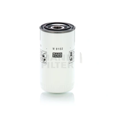 Image of 5802872619 Oil Filter MANN W 9102 1 12 UNF 1B Spin on