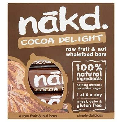 Image of Nakd Cocoa Delight Bars (4x30g) Pack of 6