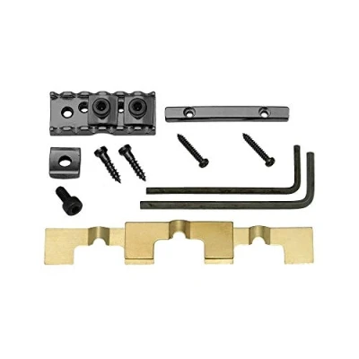 Image of Gotoh Floyd Rose Lock Nut 41mm Black Chrome (Cosmo) Front Screw Mounting