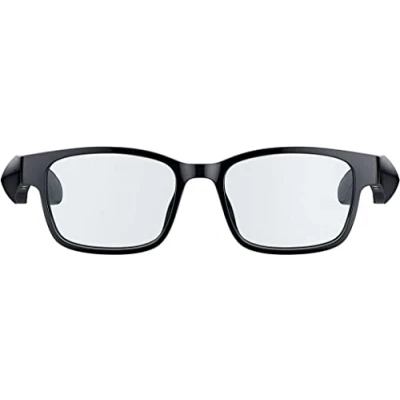 Image of Razer Anzu Smart Glasses (Rectangular, Large Glasses) Audio with Blue Light/UV Protective Lenses (Low Latency, Intergrated Mic and Speakers, Touch Enabled, IPX4 Water Ressistant) Black