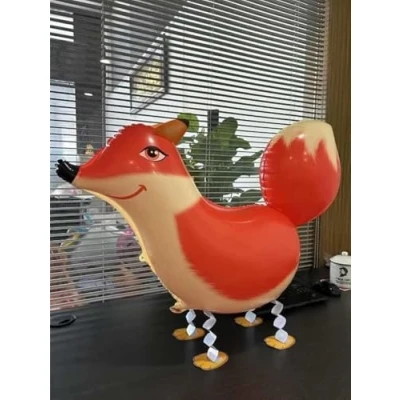 Image of Volunx Fox Farm Jungle Animal Walking Balloons Air Balloon Aluminium Foil Helium for Gift Birthday Party Decor