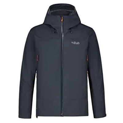 Image of Rab Men&#039;s Arc Eco Waterproof Breathable Jacket for Hiking, Trekking, &amp; Skiing Beluga Medium