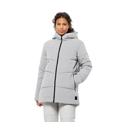 Image of Jack Wolfskin Women&#039;s Karolinger Long JKT W Jacket, Moonwalk, XS