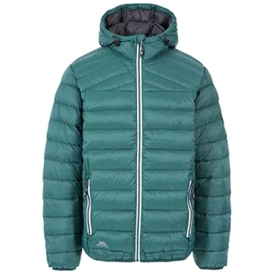 Image of Trespass Men Whitman II Warm Light Weight Down Jacket Forest Green, 2X Small