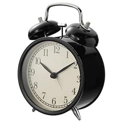 Image of Ikea DEKAD Alarm clock, black 204.040.00, Steel
