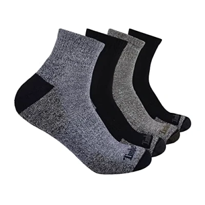 Image of Timberland Men&#039;s 4 Pack Comfort Low Quarter Sock