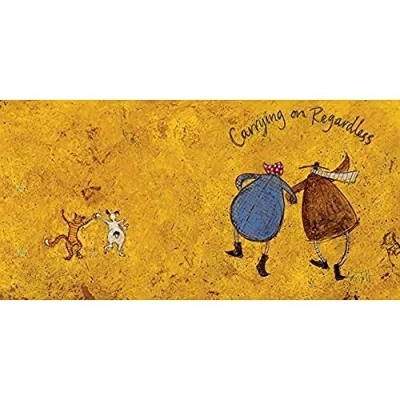 Image of Sam Toft WDC91112 Carrying on Regardless II Canvas Print, Multi Coloured, 30 x 60cm