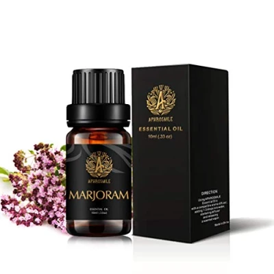 Image of Aromatherapy Marjoram Essential Oil for Diffuser, Scented Humidifier, Therapeutic Grade Home, 10ml Soap Making