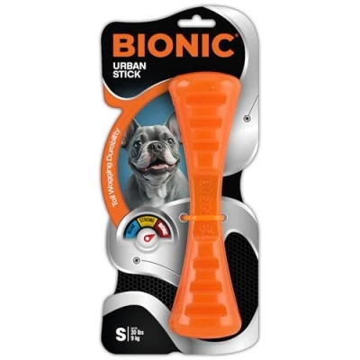 Image of BIONIC Urban Stick Dog Toy, Small Interactive Chew Toy That Stands up to The Toughest Chewers, for Dogs 20 lbs. (9 kg)