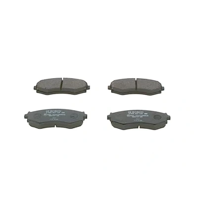 Image of 5810120A00, 5810128A00, 5810129A00, 5810129A10, 5810133A00 Brake pad set BOSCH 0 986 461 139 Low Metallic with anti squeak plate, mounting manual