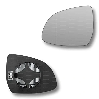 Image of Less4spares Replacement Wing Mirror Glass Left Compatible with BMW X3 2017 2022 CLIP ON Passnager Near Side N/S Heated Blind Spot