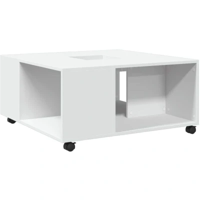 Image of vidaXL Coffee Table White 80x80x40 cm Engineered Wood