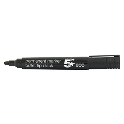 Image of 5 Star Eco Permanent Marker Bullet Tip 2 5mm Line Black [Pack 10]