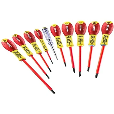Image of Expert Facom E160912 Insulated Screwdriver Set (10 Pieces)
