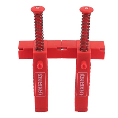 Image of OTASZ 2 PCS Brick Line Runner Wire Drawer bricklaying Tool clamps corner blocks bricklayers for Building Construction Brickwork Puller,Red