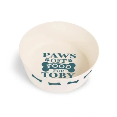 Image of Personalised Dog Bowl (Toby)