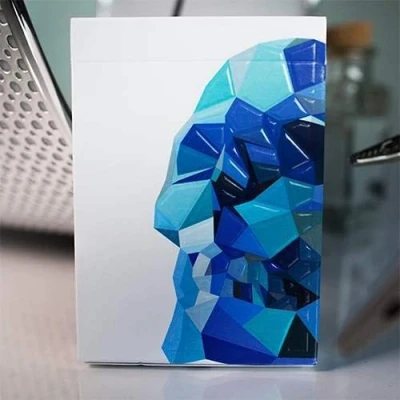 Image of SOLOMAGIA Memento Mori Blue Playing Cards Card Games Magic Tricks and
