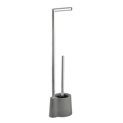 Image of WENKO Juego de Pie Avola, gris, Grey/Glossy, 70 x 16 13 cm