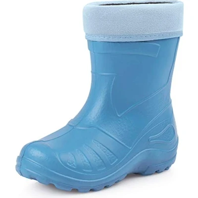 Image of Ladeheid Children&#039;s EVA Rubber Wellington Boots KL050 (Light Blue, EU 30=UK 12 Kids)