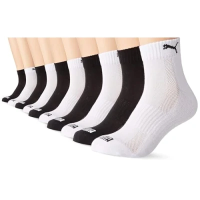 Image of Puma Unisex QUARTER, Black/White, 6 8 UK