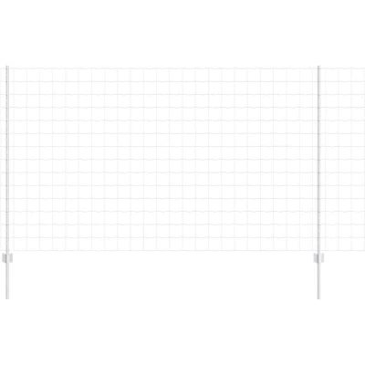 Image of vidaXL Euro Fence with 10 U Posts Silver 1,4x10 m Steel