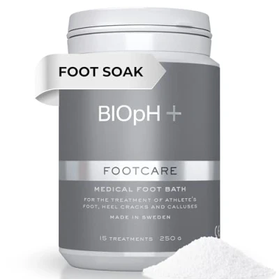 Image of BIOpH+ Footcare Antifungal Foot Soak for Spa &amp; Bath Athlete&#039;s Treatment, Cracked Heels and Callus Treatment (250g)