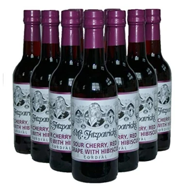 Image of Mr Fitzpatricks Sour Cherry and Red Grape Cordial, 500ml (12 x 500ml)