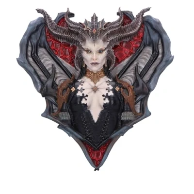 Image of Nemesis Now Diablo® IV Lilith Wall Hanging Sculpture 30cm, Resin, Green, Cast in the Finest Expertly Hand Painted