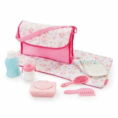 Image of Cupcake Dolly Changing Bag for Children from 3 Years Mat Baby Doll Accessories Nappy Toddlers Kids Box Dolls
