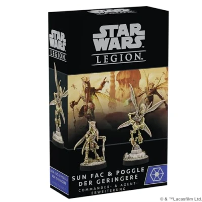 Image of Atomic Mass Games, Star Wars: Legion Sun Fac &amp; Poggle the Lesser, Commander and Agent Expansion, Tabletop, 2 Players, Ages 14+, 120 180 Minutes, German