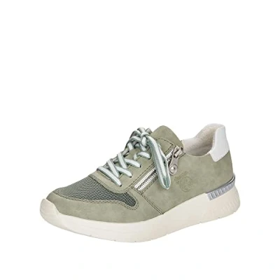 Image of Rieker Women&#039;s N4730 Sneaker, grün, 3.5 UK